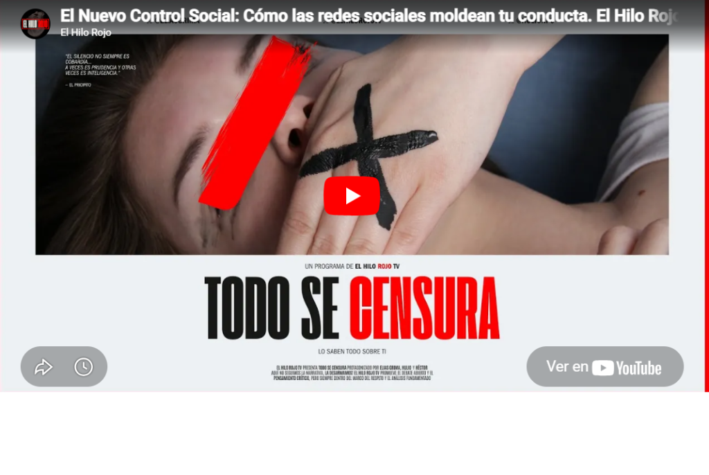 El Nuevo Control Social: Cómo las redes sociales moldean tu conducta. El Hilo Rojo