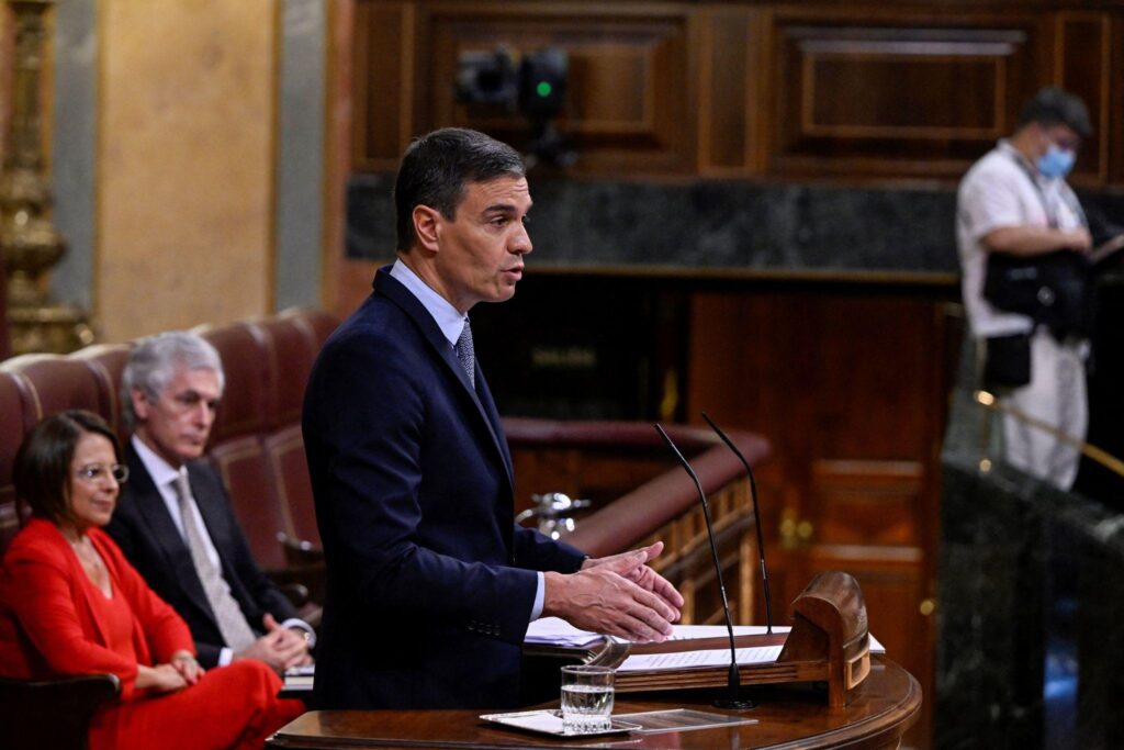 Vista del hemiciclo del Congreso de los Diputados durante un Debate sobre el Estado de la Nación.