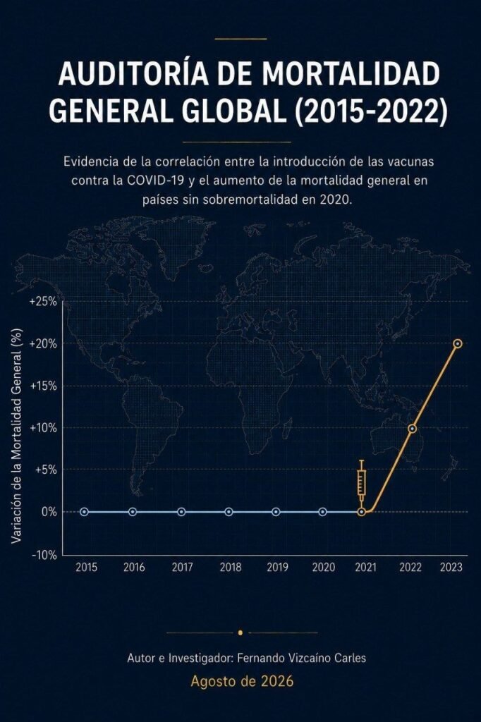 Auditoría de Mortalidad General Global (2015-2022): Evidencia de la correlación entre los años de introducción de las vacunas contra la COVID-19 y el aumento de la mortalidad general en países sin sobremortalidad en 2020